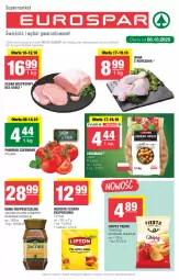 Gazetka promocyjna Spar - EuroSpar - Gazetka - ważna od 15.10 do 15.10.2025 - strona 1 - produkty: Kurczak, Torebka, Kawa rozpuszczalna, Top, Chipsy, Kawa, Ziemniaki, Herbata czarna, Schab wieprzowy, Lipton, Jacobs, Herbata