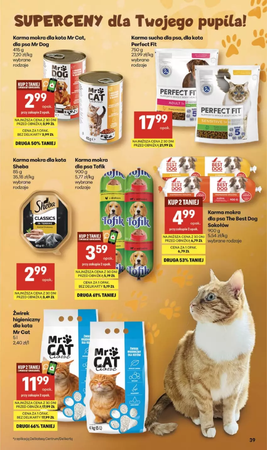 Gazetka promocyjna Delikatesy Centrum - Franczyza DC16 Czwartek - ważna 16.04 do 22.04.2026 - strona 39 - produkty: Rum, Sheba, Sok