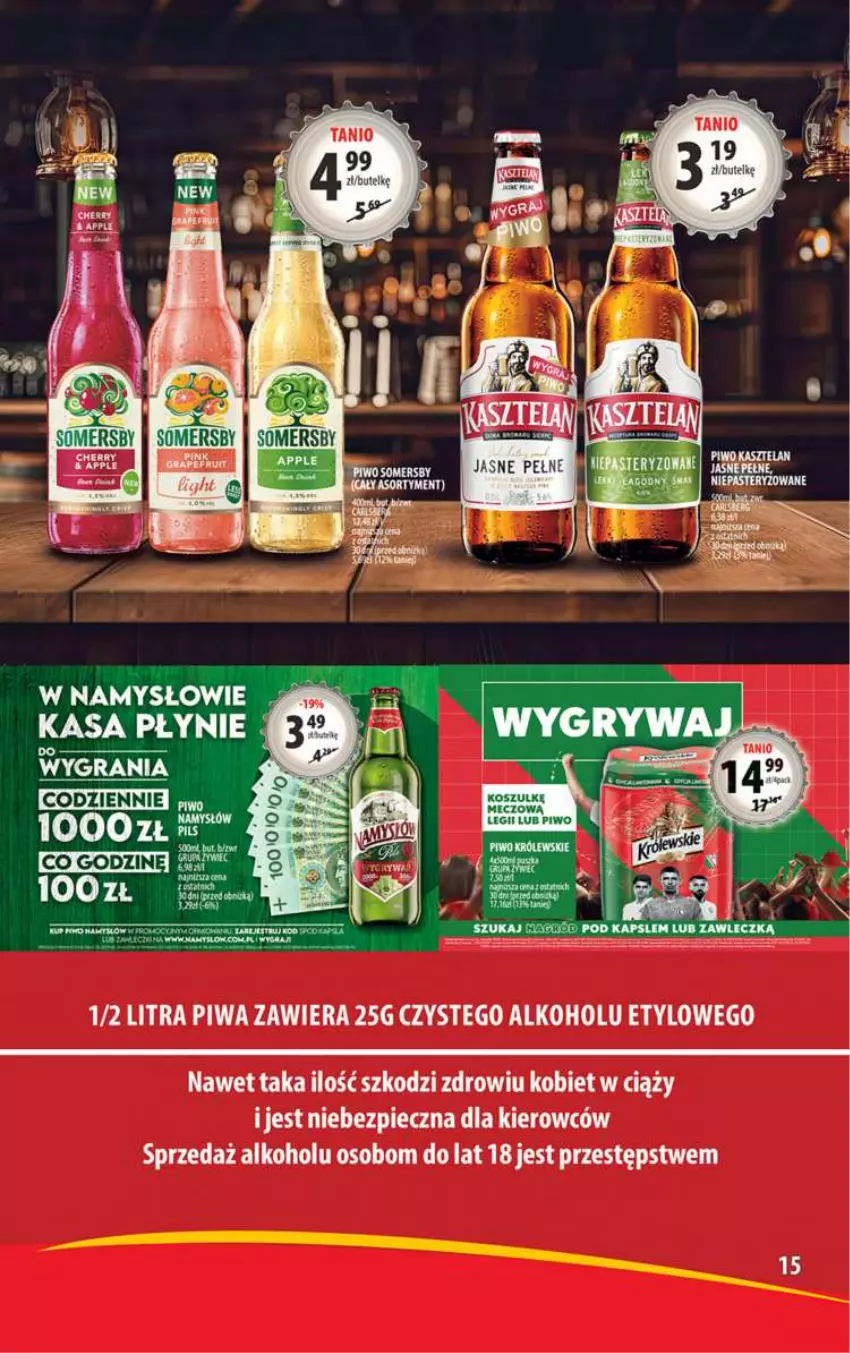 Gazetka promocyjna Arhelan - Gazetka - ważna 05.04 do 14.04.2024 - strona 15 - produkty: Fa, Gra, Kosz, Piec, Piwa, Piwo, Somersby