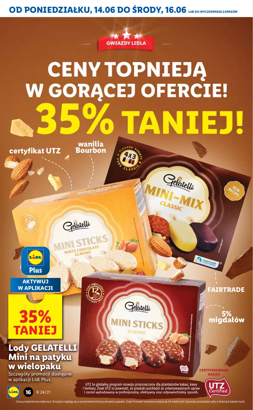 Gazetka promocyjna Lidl - GAZETKA - ważna 14.06 do 16.06.2021 - strona 16 - produkty: Bourbon, Fa, Lody