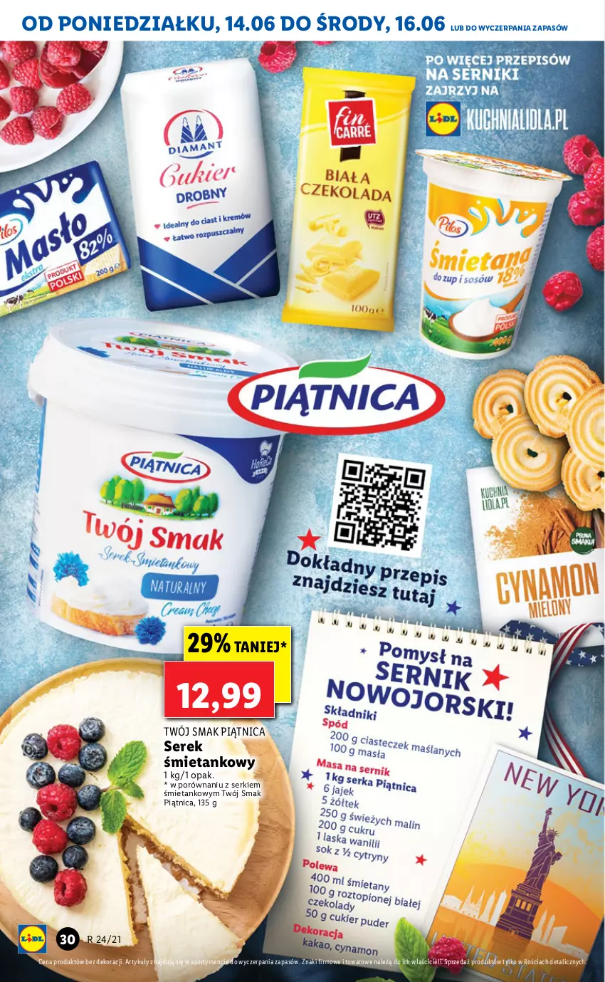 Gazetka promocyjna Lidl - GAZETKA - ważna 14.06 do 16.06.2021 - strona 30 - produkty: Piątnica, Por, Ser, Serek, Twój Smak