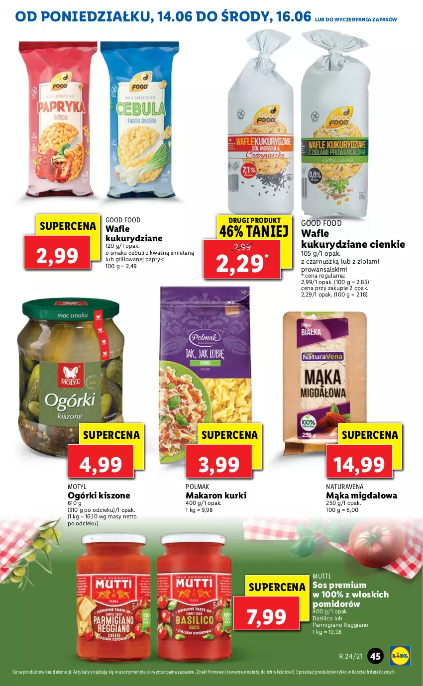 Gazetka promocyjna Lidl - GAZETKA - ważna 14.06 do 16.06.2021 - strona 45 - produkty: Grill, Mąka, Makaron, Olma, Sos