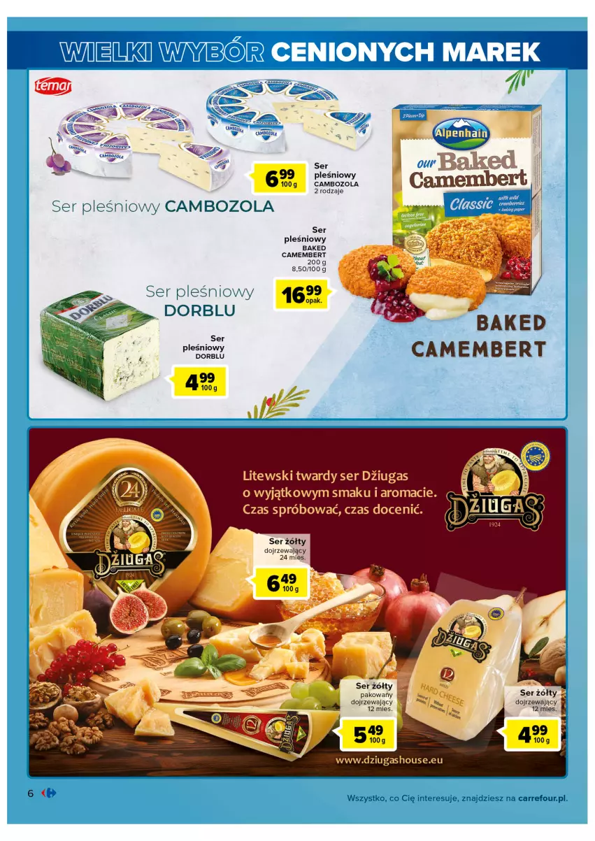 Gazetka promocyjna Carrefour - Gazetka Wielki wybór cenionych marek - ważna 31.05 do 11.06.2022 - strona 6 - produkty: Camembert, Ser, Ser pleśniowy