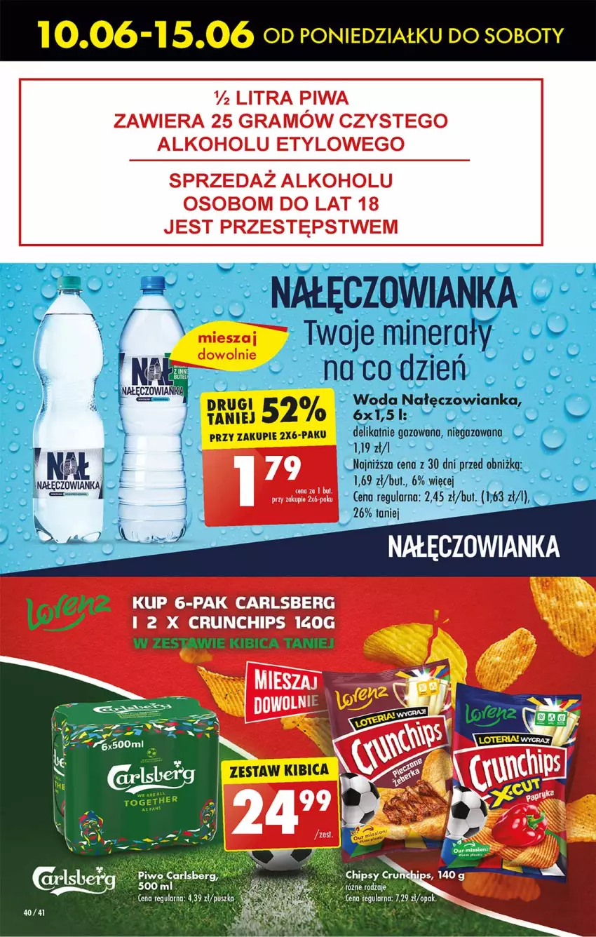 Gazetka promocyjna Biedronka - Od poniedzialku - ważna 10.06 do 15.06.2024 - strona 40 - produkty: BIC, Carlsberg, Fa, Gra, Nałęczowianka, Piwa, Woda