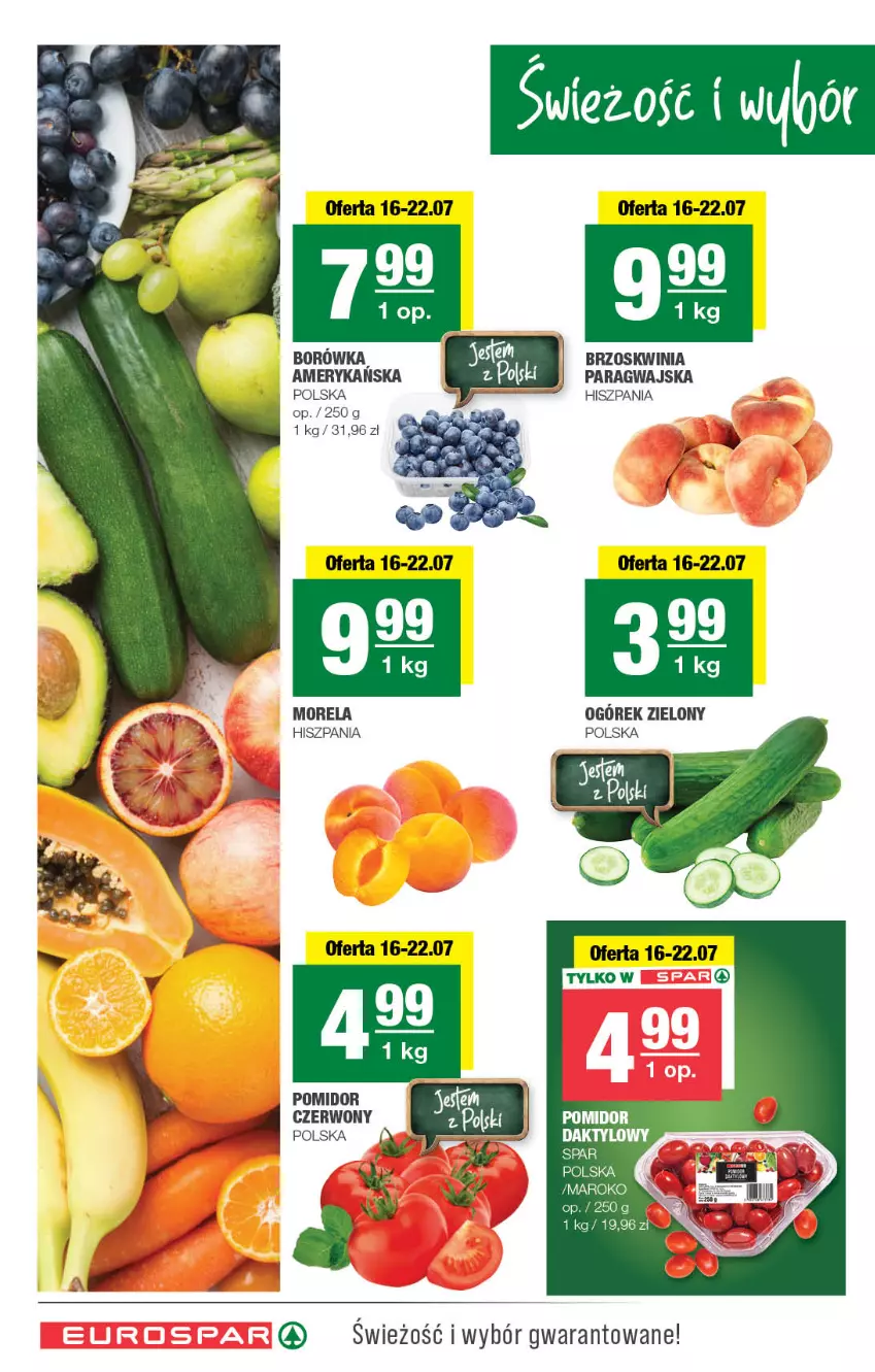 Gazetka promocyjna Spar - EuroSpar - ważna 13.07 do 23.07.2025 - strona 2 - produkty: Borówka, Morela, Ogórek