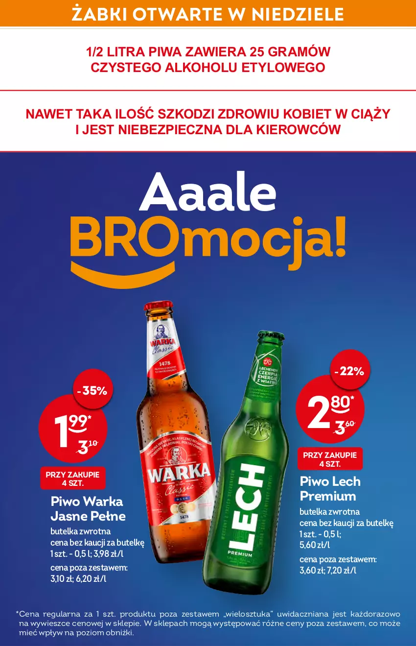 Gazetka promocyjna Żabka - ważna 09.03 do 15.03.2022 - strona 16 - produkty: Gra, Lech Premium, Piec, Piwa, Piwo, Warka