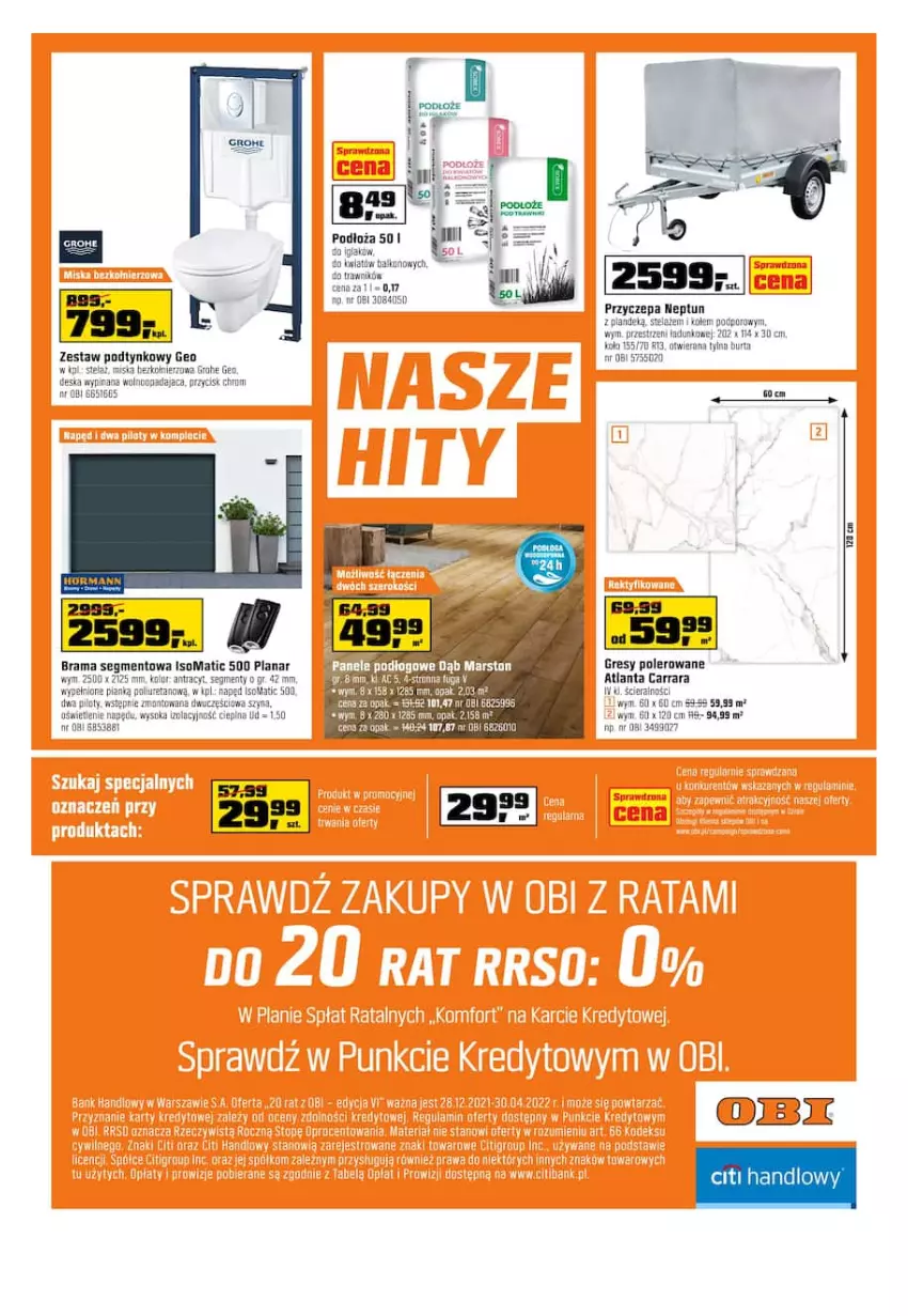 Gazetka promocyjna Obi - Gazetka OBI - ważna 16.03 do 29.03.2022 - strona 24 - produkty: Fa, Gres, Grohe, LANA, Por, Rama, Sok, Somat, Szyna