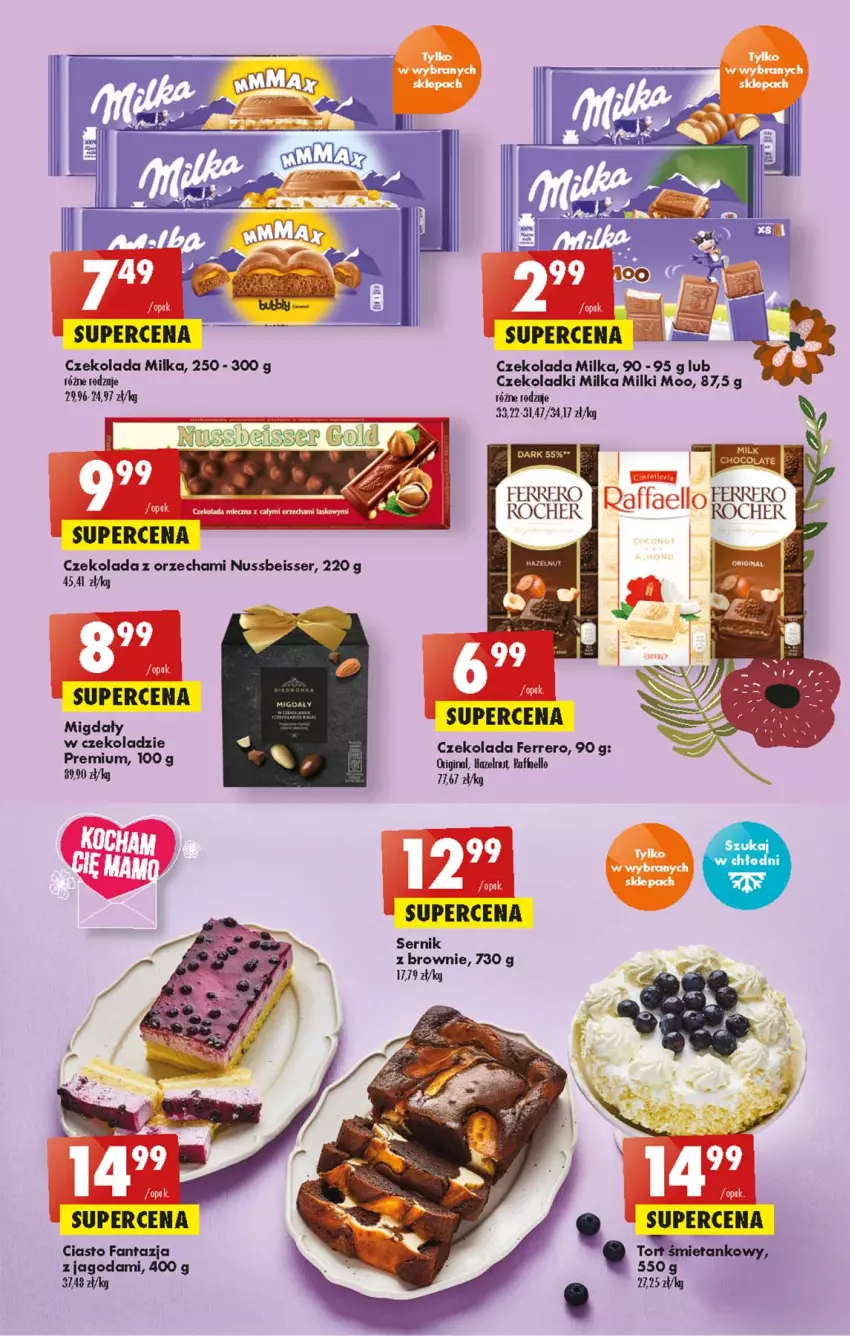 Gazetka promocyjna Biedronka - W tym tygodniu - ważna 19.05 do 25.05.2022 - strona 41 - produkty: Brownie, Czekolada, Fa, Fanta, Ferrero, Gin, Migdały, Migdały w czekoladzie, Milka, Ser