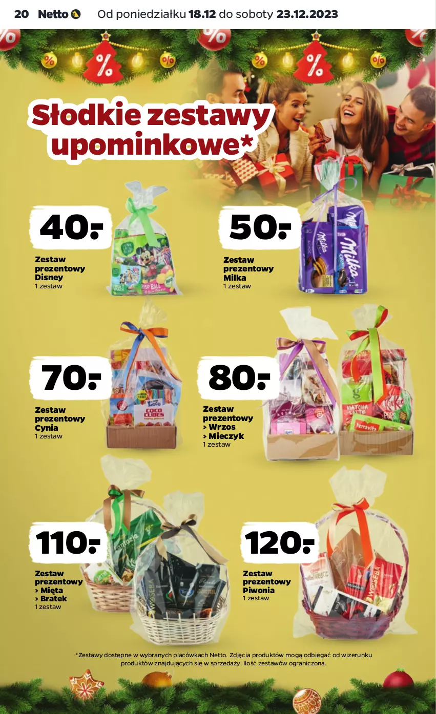 Gazetka promocyjna Netto - Artykuły spożywcze - ważna 18.12 do 23.12.2023 - strona 20 - produkty: Disney, Gra, Miecz, Mięta, Milka, Piwo, Zestaw prezentowy