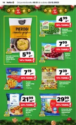 Gazetka promocyjna Netto - Artykuły spożywcze - Gazetka - ważna od 23.12 do 23.12.2023 - strona 14 - produkty: Pierogi, Zupa, Filet z mintaja, Kapustą, Krewetki, Mintaj, Frytki, Szpinak, Hortex