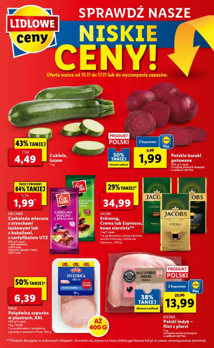 Gazetka promocyjna Lidl - GAZETKA - ważna 15.11 do 17.11.2021 - strona 64 - produkty: Buraki, Czekolada, Czekolada mleczna, Fa, Kawa, Kawa ziarnista, PIKOK, Szal