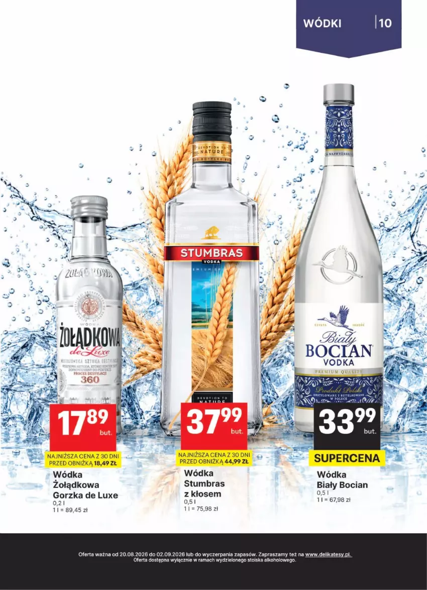 Gazetka promocyjna Delikatesy Centrum - Delibarek DC34-DC35 - ważna 20.08 do 02.09.2026 - strona 10 - produkty: Biały Bocian, Rama, Wódka