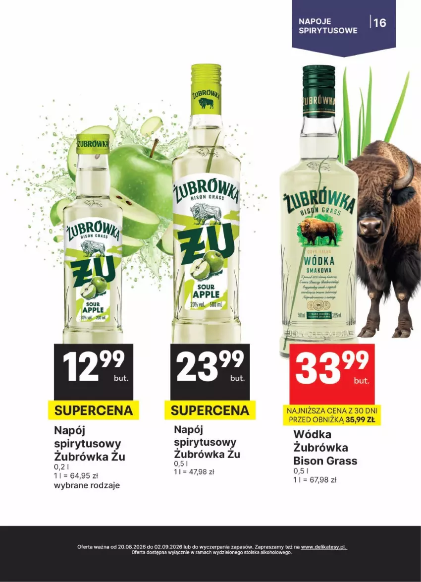 Gazetka promocyjna Delikatesy Centrum - Delibarek DC34-DC35 - ważna 20.08 do 02.09.2026 - strona 16 - produkty: Gra, Napój, Rama, Wódka