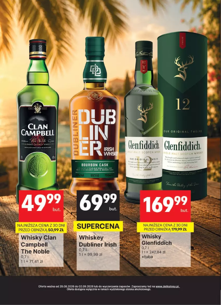 Gazetka promocyjna Delikatesy Centrum - Delibarek DC34-DC35 - ważna 20.08 do 02.09.2026 - strona 22 - produkty: Bell, Bourbon, LG, Rama, Whiskey, Whisky