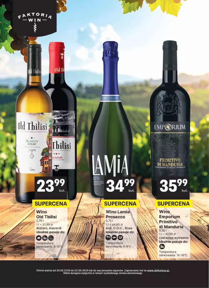 Gazetka promocyjna Delikatesy Centrum - Delibarek DC34-DC35 - ważna 20.08 do 02.09.2026 - strona 5 - produkty: Control, Duda, Gin, Por, Prosecco, Rama, Ser, Wino