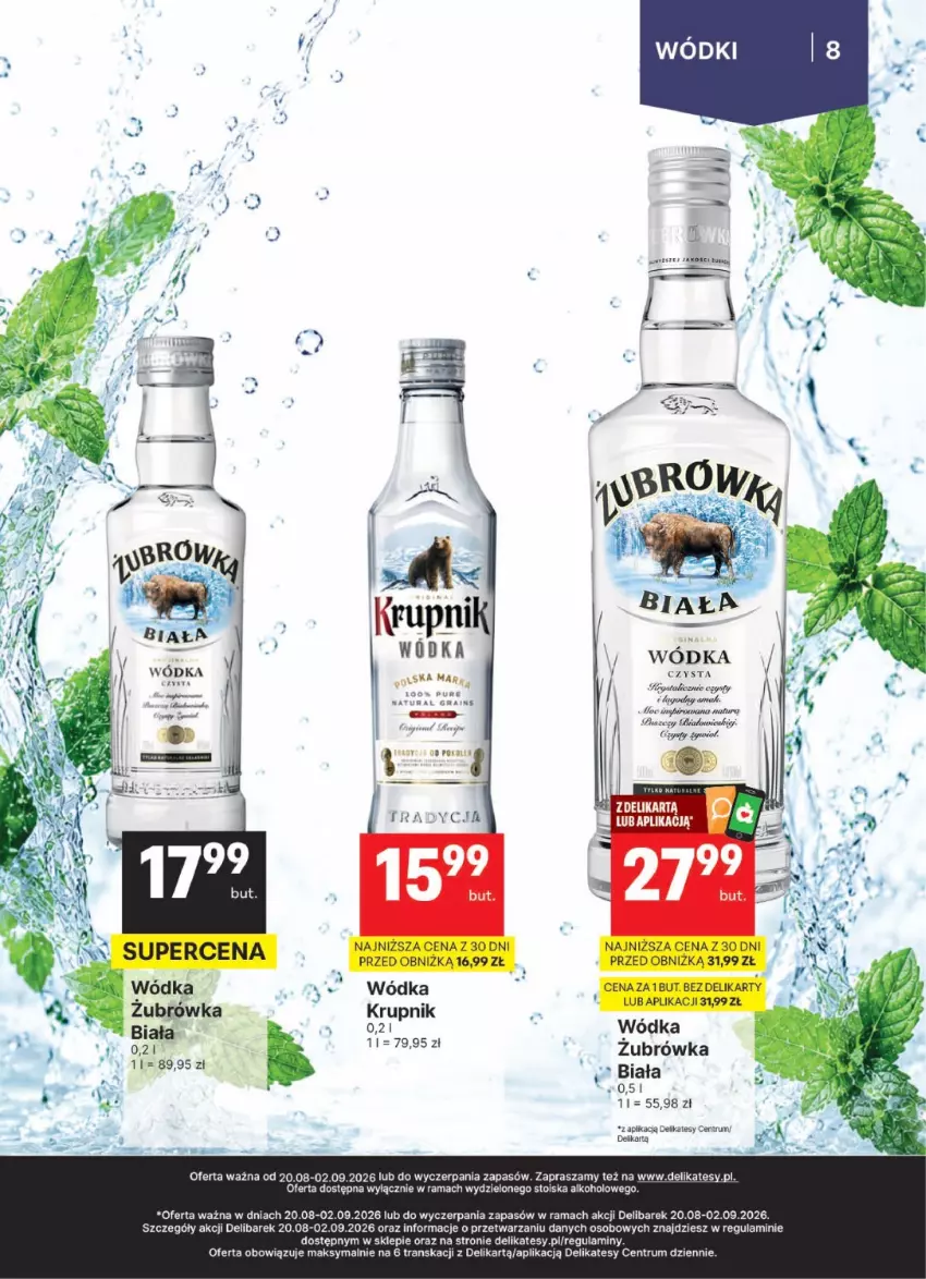 Gazetka promocyjna Delikatesy Centrum - Delibarek DC34-DC35 - ważna 20.08 do 02.09.2026 - strona 8 - produkty: Gra, Krupnik, Pur, Rama, Rum, Tran, Wódka