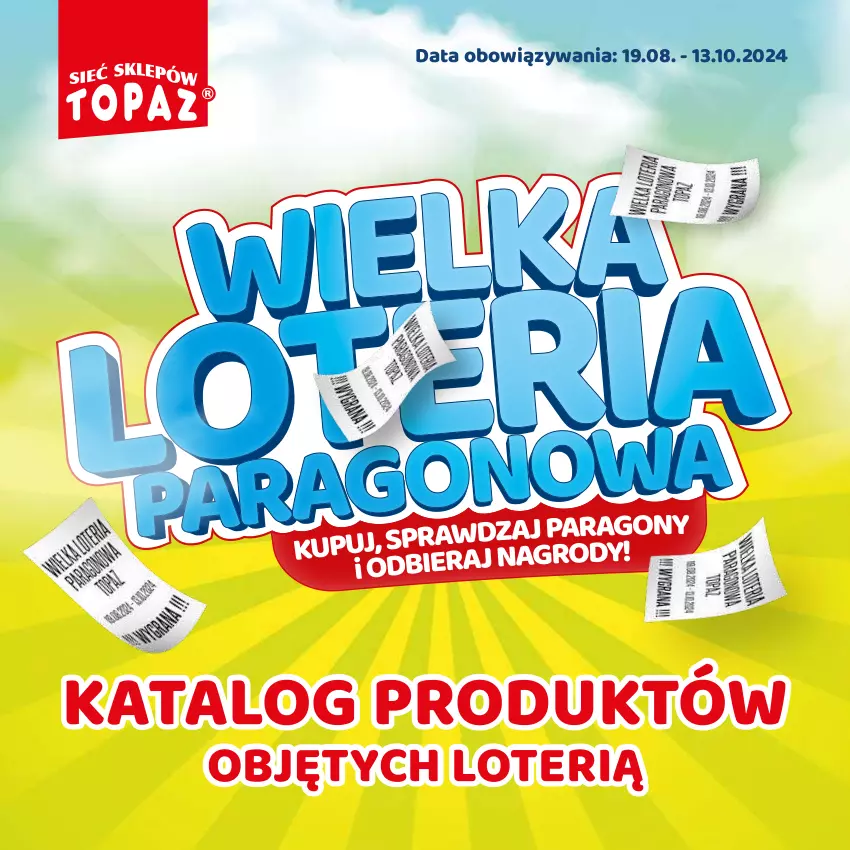 Gazetka promocyjna Topaz - Gazetka - ważna 19.08 do 13.10.2024 - strona 1