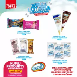 Gazetka promocyjna Topaz - Gazetka - Gazetka - ważna od 13.10 do 13.10.2024 - strona 28 - produkty: Gry, Gra, Lody, Barbie, Hot Wheels