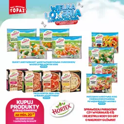 Gazetka promocyjna Topaz - Gazetka - Gazetka - ważna od 13.10 do 13.10.2024 - strona 32 - produkty: Marchewka, Gry, Gra, Bukiet warzyw, Pizza, Bukiet, Mieszanka warzyw, Hortex