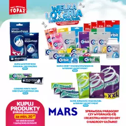 Gazetka promocyjna Topaz - Gazetka - Gazetka - ważna od 13.10 do 13.10.2024 - strona 60 - produkty: Gin, Gry, Gra, Cukier, Mars, Orbit, Cukierki