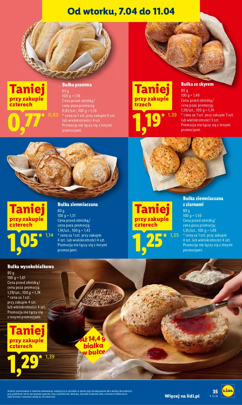 Gazetka promocyjna Lidl - Gazetka ważna od 9.04 do 11.04 - ważna 09.04 do 11.04.2026 - strona 33 - produkty: Bułka, Sok