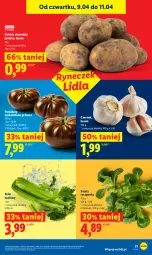 Gazetka promocyjna Lidl - Gazetka ważna od 9.04 do 11.04 - Gazetka - ważna od 11.04 do 11.04.2026 - strona 29 - produkty: Roszponka, Czosnek, Ziemniaki, Sałat, Seler naciowy, Pomidory