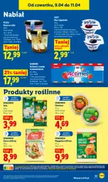 Gazetka promocyjna Lidl - Gazetka ważna od 9.04 do 11.04 - Gazetka - ważna od 11.04 do 11.04.2026 - strona 41 - produkty: Hummus, Ser, Mus, Danone, Zott, Bell, Actimel, Tofu, Pilos, Bella, Deser, Jogobella, Gyros