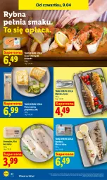 Gazetka promocyjna Lidl - Gazetka ważna od 9.04 do 11.04 - Gazetka - ważna od 11.04 do 11.04.2026 - strona 42 - produkty: Polędwica, Grenadier, Tusz, Dorsz, Sandacz