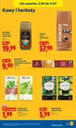 Gazetka promocyjna Lidl - Gazetka ważna od 9.04 do 11.04 - Gazetka - ważna od 11.04 do 11.04.2026 - strona 55 - produkty: Torebka, Kawa rozpuszczalna, Kawa ziarnista, Bell, Kawa, Bella, Herbata