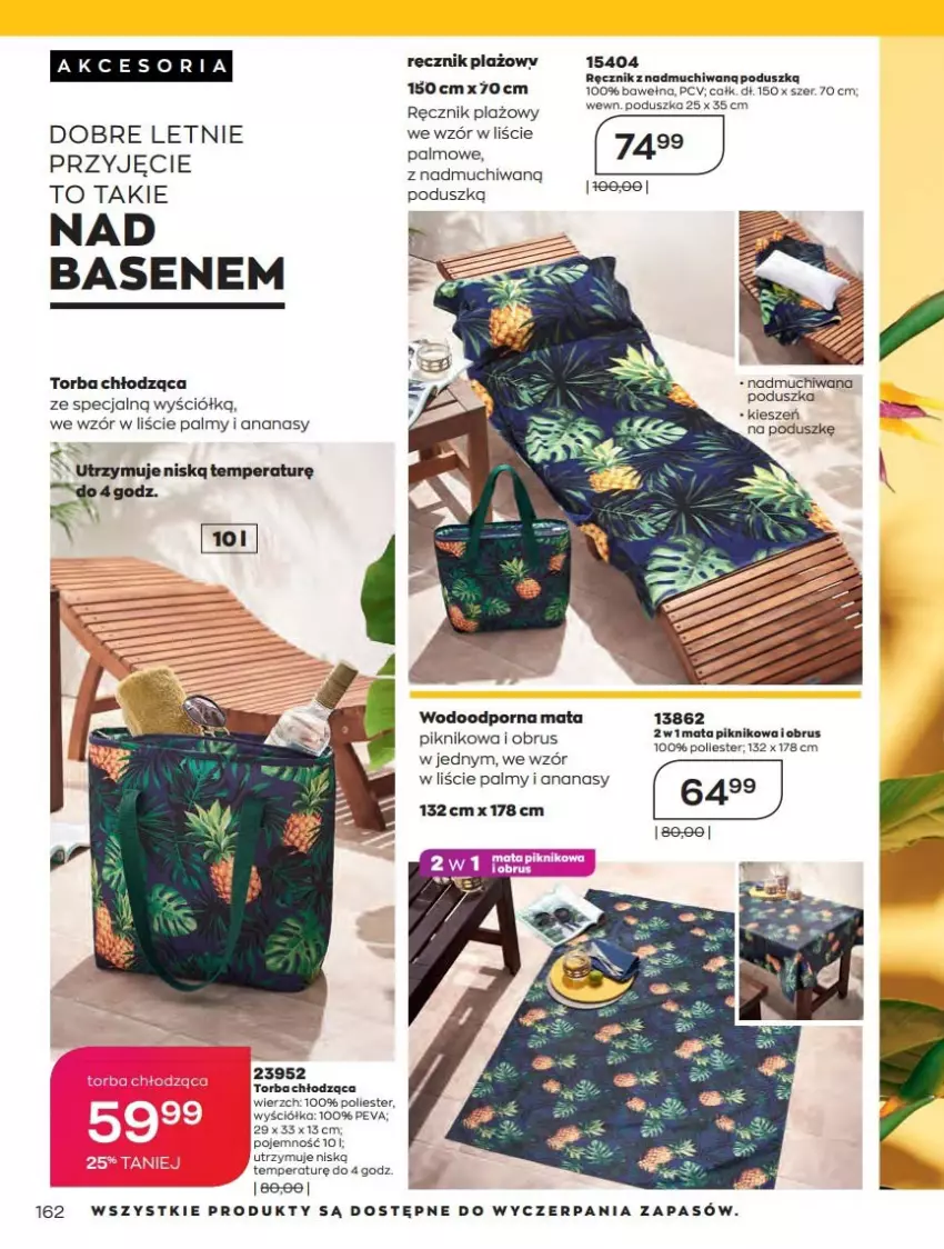 Gazetka promocyjna Avon - Czerwiec - ważna 01.06 do 30.06.2021 - strona 162 - produkty: Ananas, Fa, Obrus, Poduszka, Por, Ręcznik, Torba, Wełna