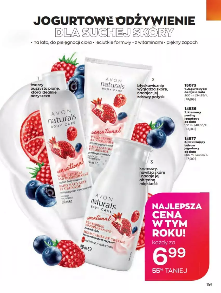 Gazetka promocyjna Avon - Czerwiec - ważna 01.06 do 30.06.2021 - strona 191 - produkty: Body, Jogurt