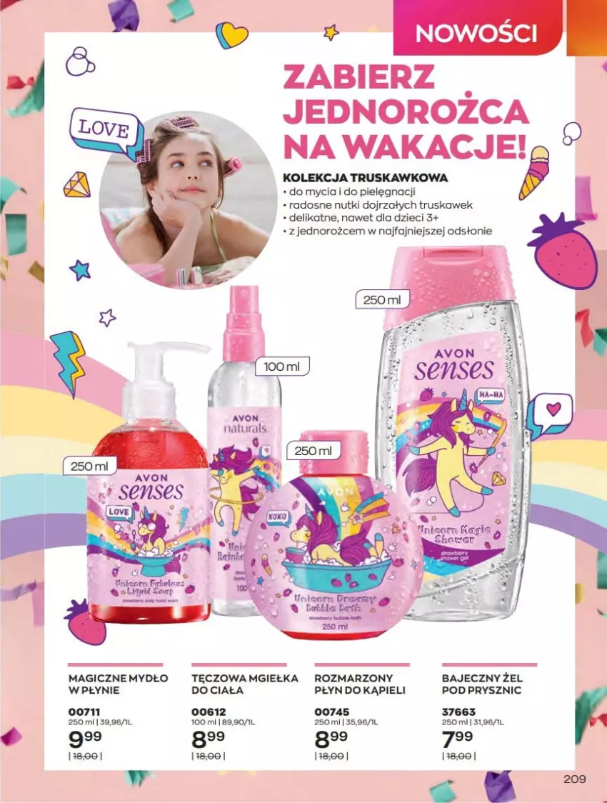 Gazetka promocyjna Avon - Czerwiec - ważna 01.06 do 30.06.2021 - strona 209 - produkty: Dzieci, Fa, Mydło, Płyn do kąpieli