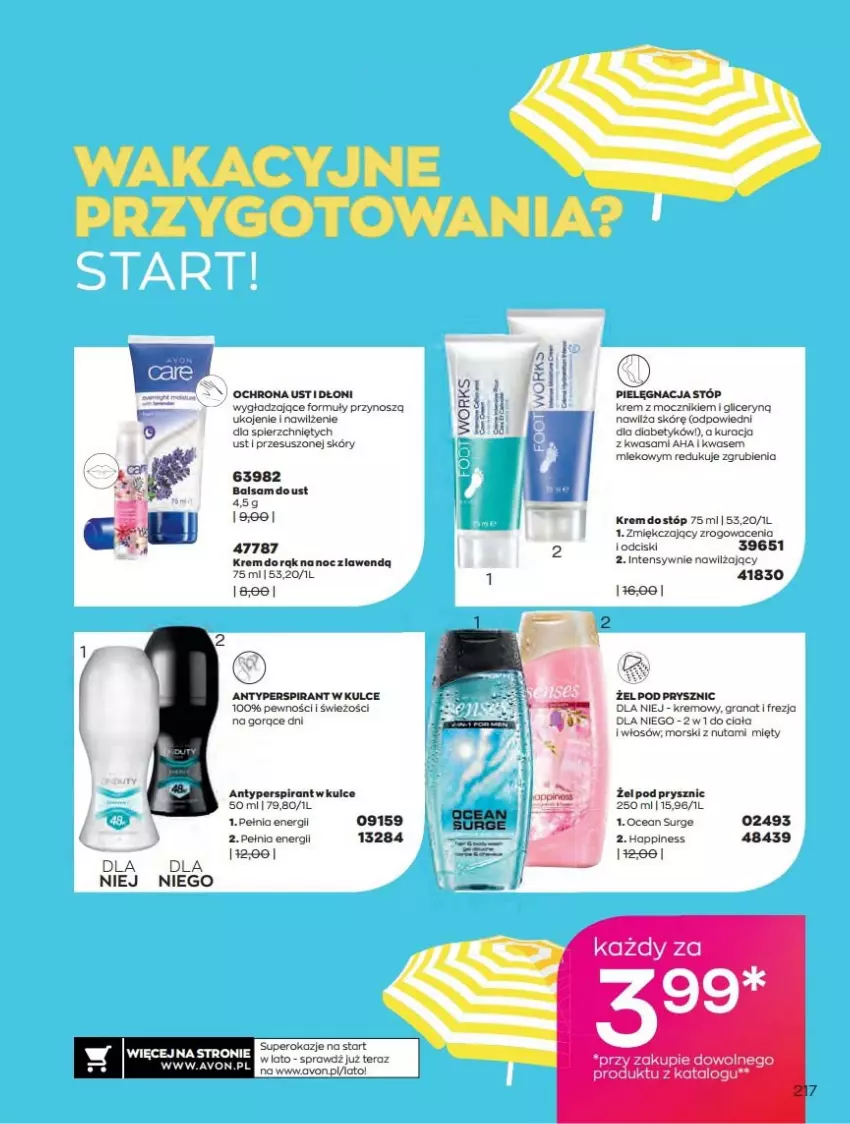 Gazetka promocyjna Avon - Czerwiec - ważna 01.06 do 30.06.2021 - strona 217 - produkty: Antyperspirant, Gra, Granat, Mars, Owoce, Wasa