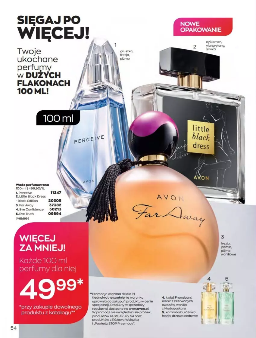 Gazetka promocyjna Avon - Czerwiec - ważna 01.06 do 30.06.2021 - strona 54 - produkty: Dres, Fa, Koc, Lack, Perfum, Top, Woda, Woda perfumowana