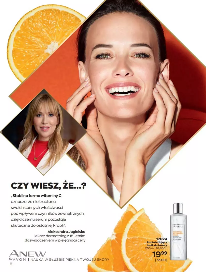 Gazetka promocyjna Avon - Czerwiec - ważna 01.06 do 30.06.2021 - strona 6 - produkty: Anew, Rum, Ser, Serum, Tonik, Tonik do twarzy