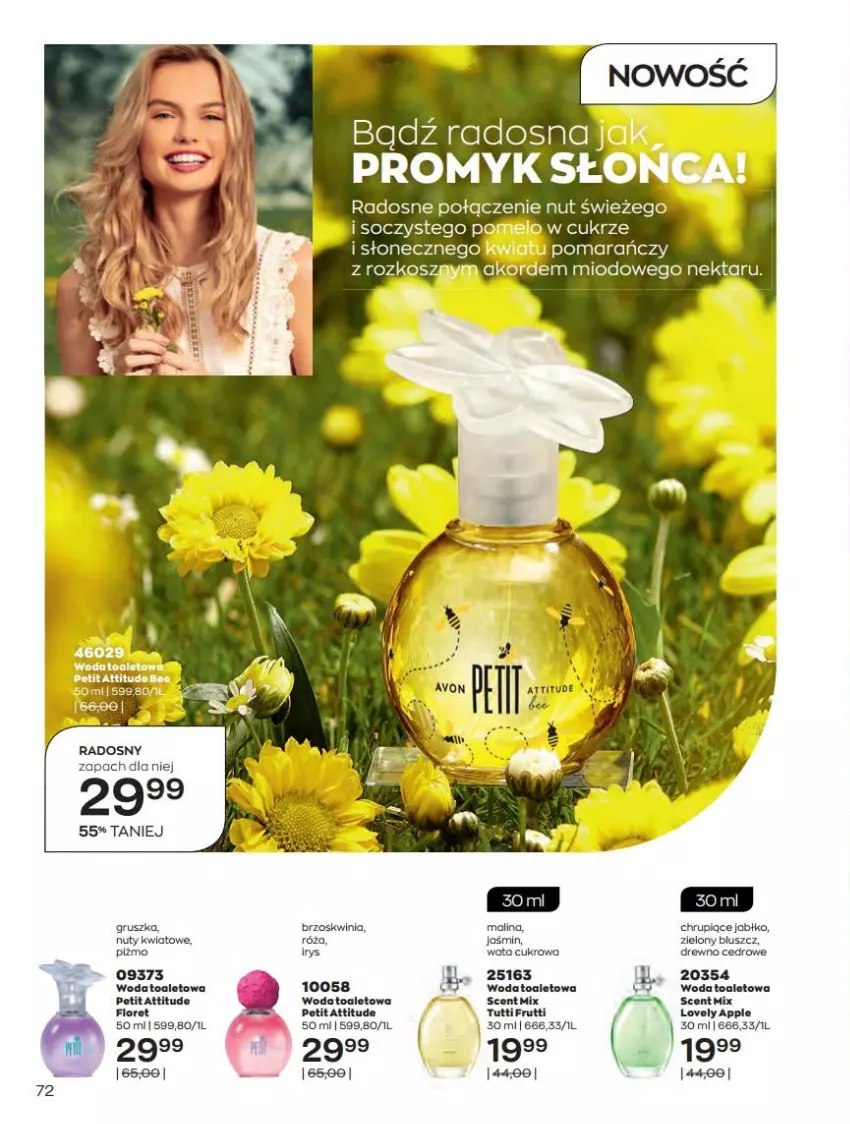 Gazetka promocyjna Avon - Czerwiec - ważna 01.06 do 30.06.2021 - strona 72 - produkty: Nuty, Woda, Woda toaletowa