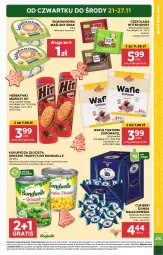 Gazetka promocyjna Stokrotka - Supermarket - Gazetka - ważna od 27.11 do 27.11.2024 - strona 3 - produkty: Warzywa, Por, Gra, Cukier, Bonduelle, Wafle, Herbatniki, Sport, Czekolada, Danio, Owoce, Cukierki, Ritter Sport, Mięso, Groszek, Kukurydza, Wafle tortowe