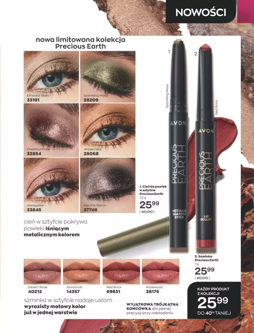 Gazetka promocyjna Avon - Katalog Avon 10/2021 kampania październik - ważna 01.09 do 31.10.2021 - strona 107 - produkty: Cień, Inka, Pokrywa, Ser, Szminka