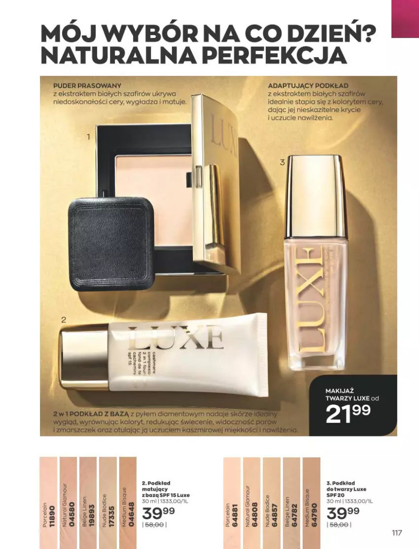 Gazetka promocyjna Avon - Katalog Avon 10/2021 kampania październik - ważna 01.09 do 31.10.2021 - strona 113 - produkty: Fa, Makijaż, Podkład, Puder, Puder prasowany