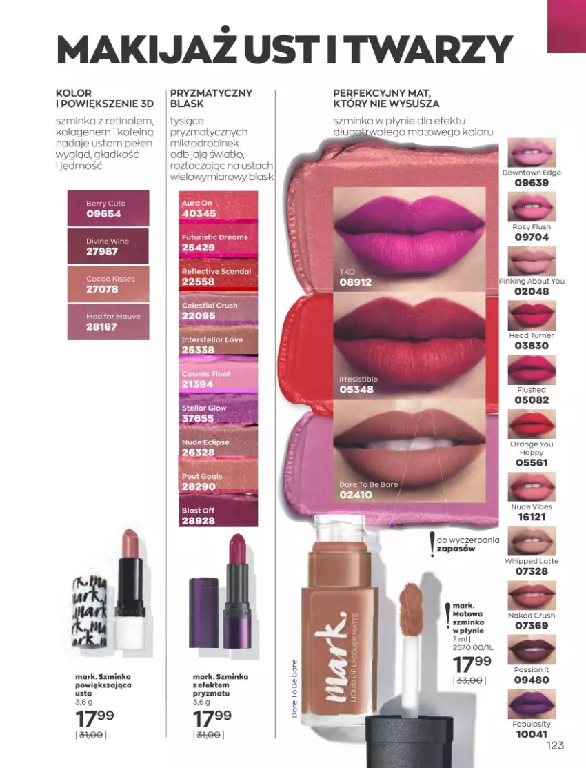 Gazetka promocyjna Avon - Katalog Avon 10/2021 kampania październik - ważna 01.09 do 31.10.2021 - strona 119 - produkty: Fa, HiPP, Inka, Kolagen, Szminka