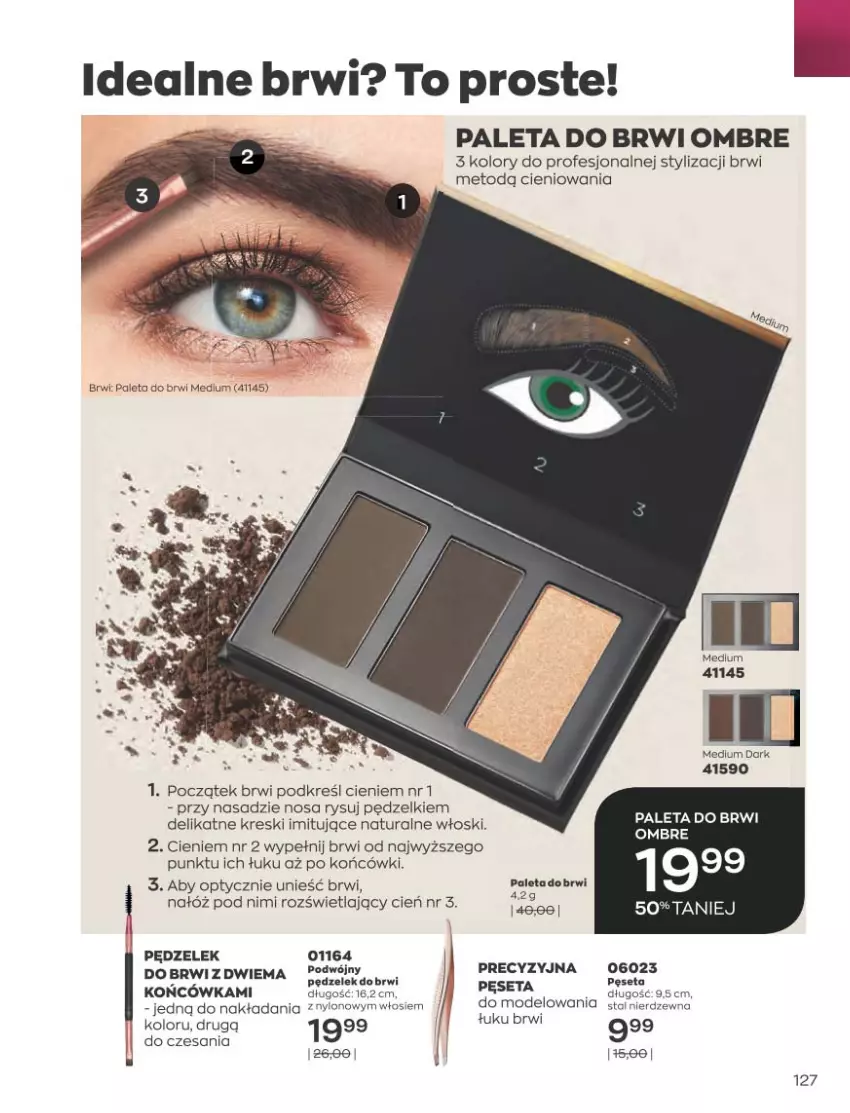 Gazetka promocyjna Avon - Katalog Avon 10/2021 kampania październik - ważna 01.09 do 31.10.2021 - strona 123 - produkty: Cień, Paleta, Pęseta