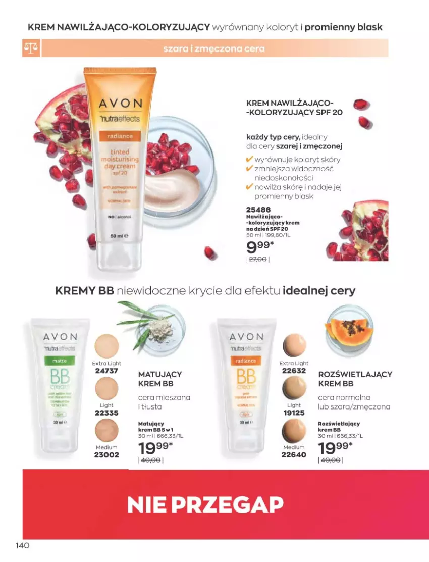 Gazetka promocyjna Avon - Katalog Avon 10/2021 kampania październik - ważna 01.09 do 31.10.2021 - strona 136 - produkty: Krem bb