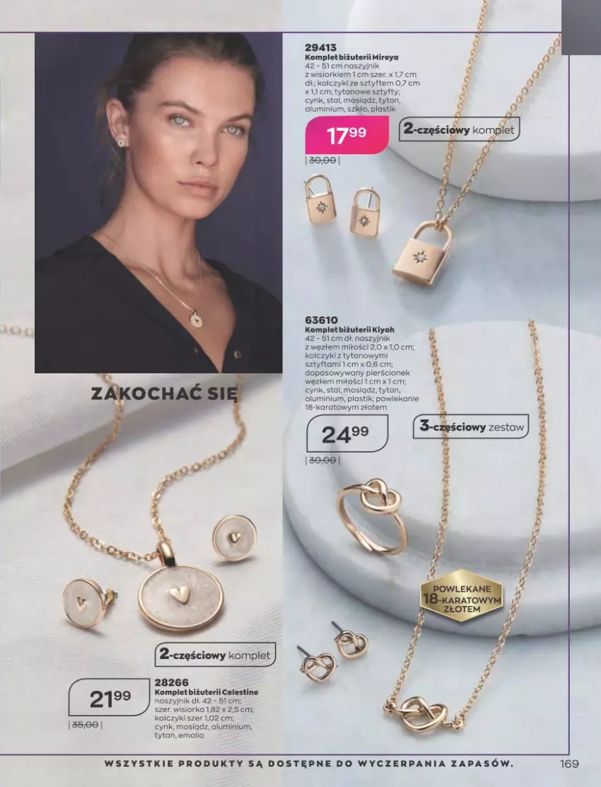 Gazetka promocyjna Avon - Katalog Avon 10/2021 kampania październik - ważna 01.09 do 31.10.2021 - strona 165 - produkty: Cynk, Kolczyki, Naszyjnik, Orka, Tytan