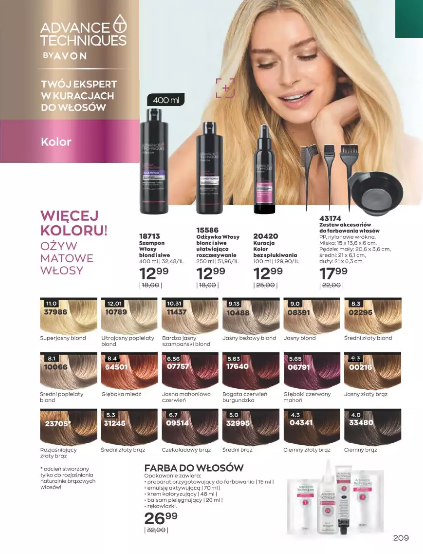 Gazetka promocyjna Avon - Katalog Avon 10/2021 kampania październik - ważna 01.09 do 31.10.2021 - strona 205 - produkty: Fa, Farba do włosów, Miska, Odżywka, Szampon