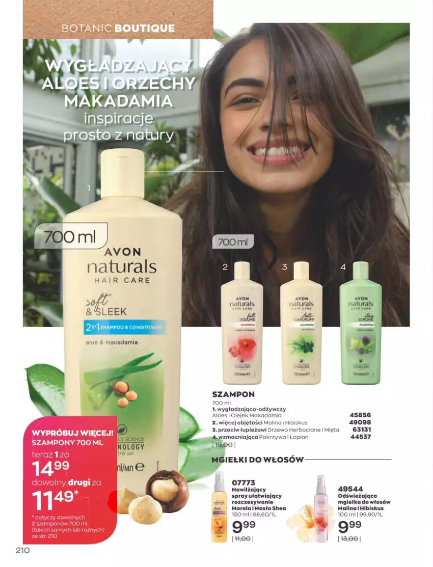 Gazetka promocyjna Avon - Katalog Avon 10/2021 kampania październik - ważna 01.09 do 31.10.2021 - strona 206 - produkty: Hibiskus, LG, Masło, Mięta, Olej, Szampon