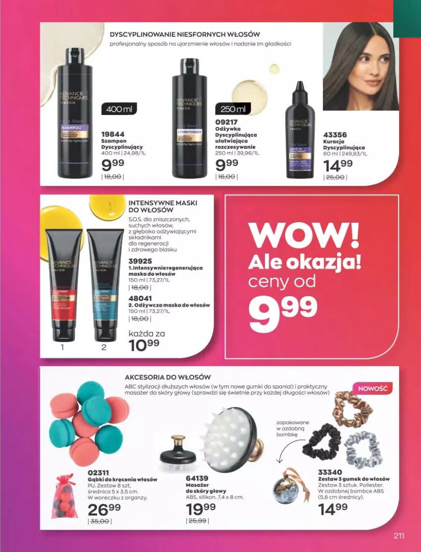 Gazetka promocyjna Avon - Katalog Avon 10/2021 kampania październik - ważna 01.09 do 31.10.2021 - strona 207 - produkty: Masażer, Maska, Maska do włosów, Odżywka, Regenerująca maska, Szampon