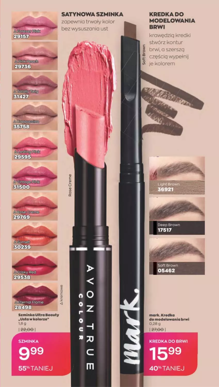 Gazetka promocyjna Avon - Katalog Avon 10/2021 kampania październik - ważna 01.09 do 31.10.2021 - strona 245 - produkty: Inka, Kredka, Szminka