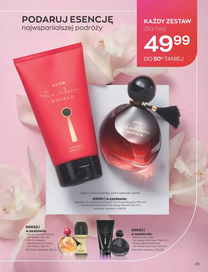 Gazetka promocyjna Avon - Katalog Avon 10/2021 kampania październik - ważna 01.09 do 31.10.2021 - strona 25 - produkty: Balsam do ciała, Fa, Perfum, Woda, Woda perfumowana