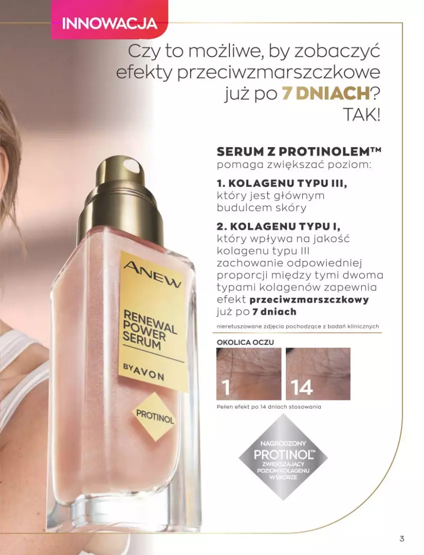 Gazetka promocyjna Avon - Katalog Avon 10/2021 kampania październik - ważna 01.09 do 31.10.2021 - strona 3 - produkty: Kolagen, Mars, Nuty, Por, Rum, Ser, Serum, Tusz