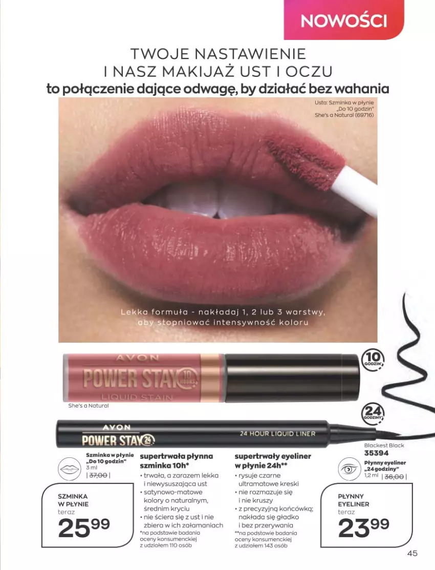 Gazetka promocyjna Avon - Katalog Avon 10/2021 kampania październik - ważna 01.09 do 31.10.2021 - strona 41 - produkty: Inka, LG, Rama, Szminka, Tera